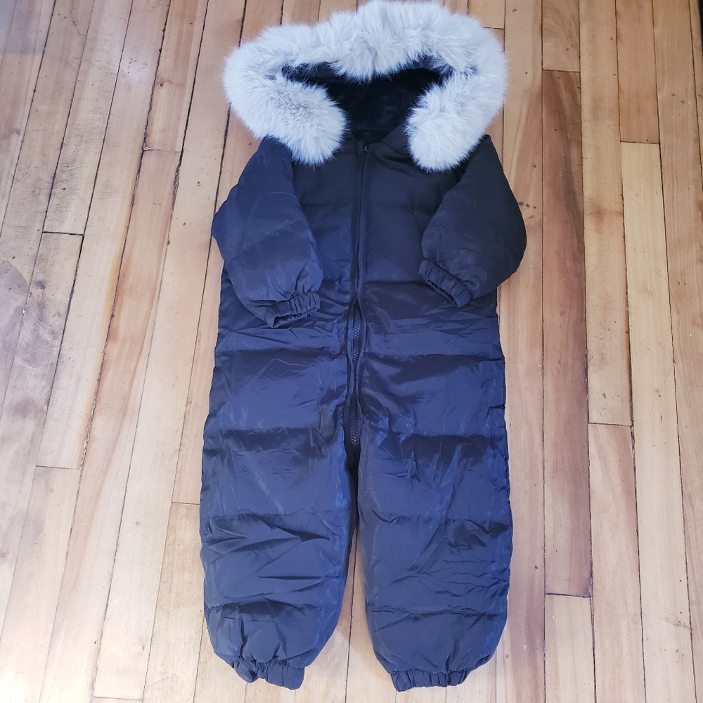 Unisex NWOT Toddler Bunting Snowsuit w/ Removable Faux Fur 18 - 24M